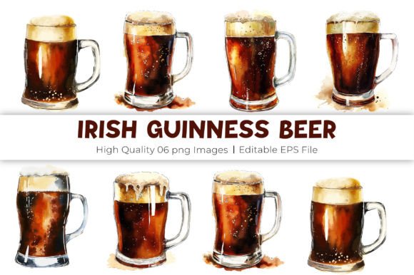 Download Watercolor Irish Guinness Beer Clipart - Beer clipart Collection
