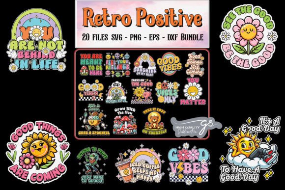 Download Retro Positive SVG Bundle - Positive svg Collection